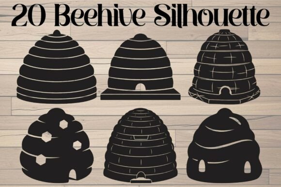 Download Beehive Silhouette Collection - Bee Collection