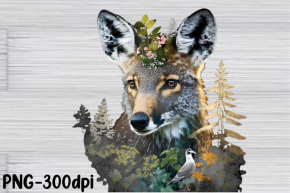 Download Double Exposure Woodland Animal PNG - Premium Resources