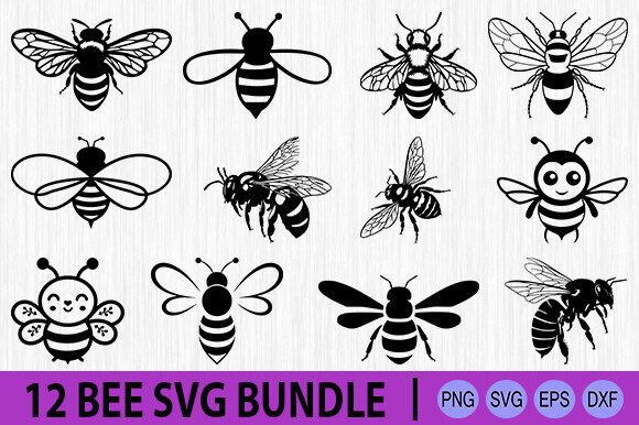 Download Bee Svg, Honey Bee Svg, Bumble Bee Svg - Bee Collection