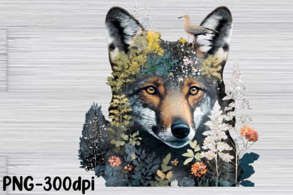 Download Double Exposure Woodland Animal PNG - Premium Resources