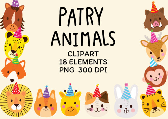 Download Cartoon Cute Wildlife Animal Clipart Set - Cute wildlife Collection