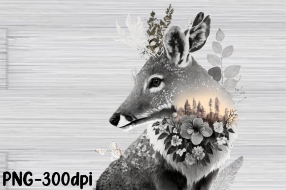 Download Double Exposure Woodland Animal PNG - Premium Resources